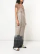 Raquel Allegra jersey tie-dye kaftan dress