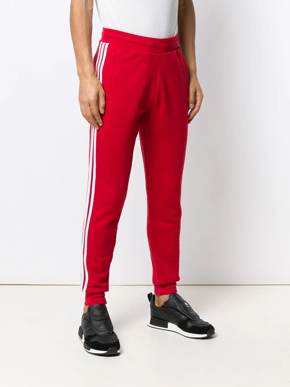 adidas Trainingsbroek met strepen Rood