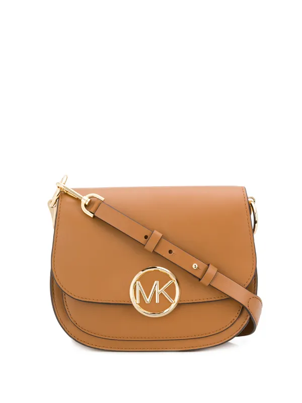 michael kors logo shoulder bag