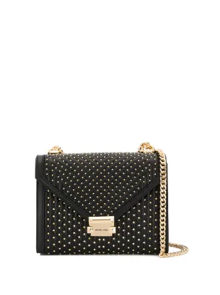 michael kors studded shoulder bag