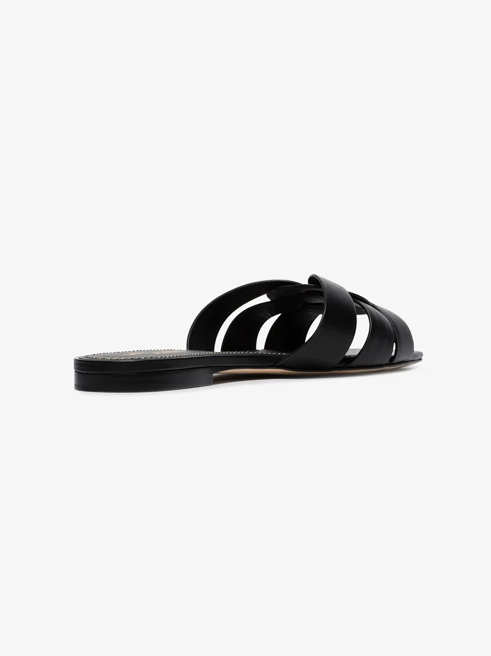 Shop Saint Laurent 'tribute' Sandalen In Black