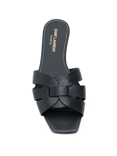 Saint Laurent Tribute flat sandal black 
