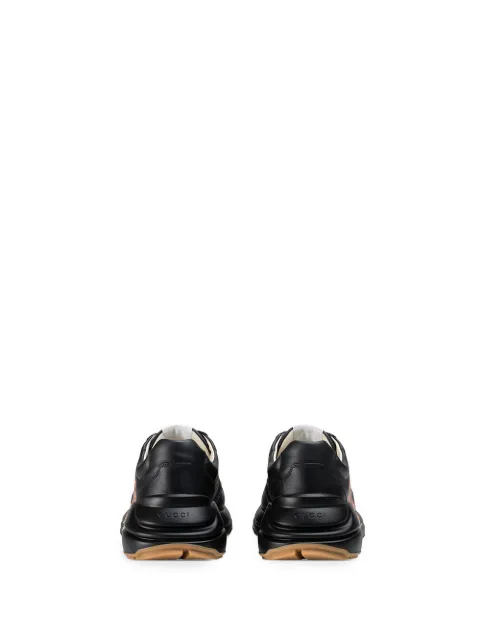 gucci rhyton leather sneaker with tiger