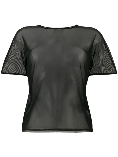 Click to view more detailed imagery on our partner's website Y-3 Mesh Logo T-shirt In Black