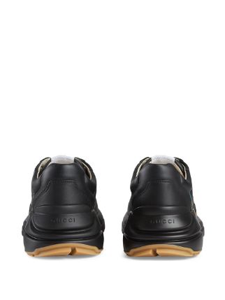 gucci rhyton sneakers black