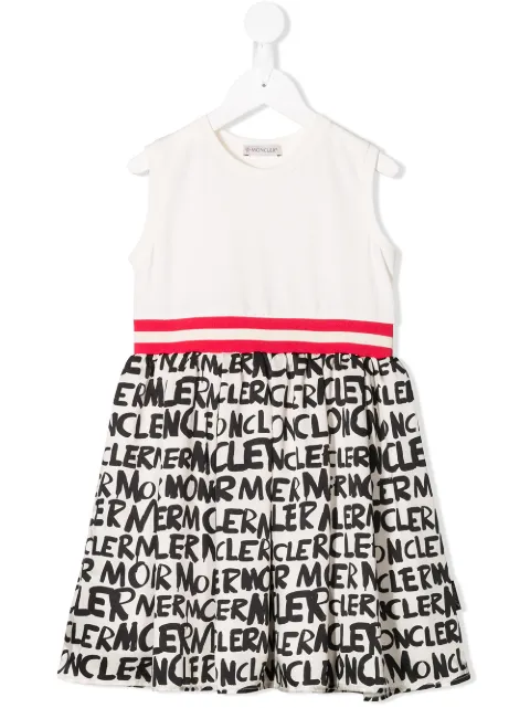 Vestido skater con logo Moncler Enfant por 237€ - Compra online SS19 -  Devolución gratuita y pago seguro