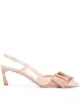 Image 1 of LANVIN grosgrain bow slingback pumps