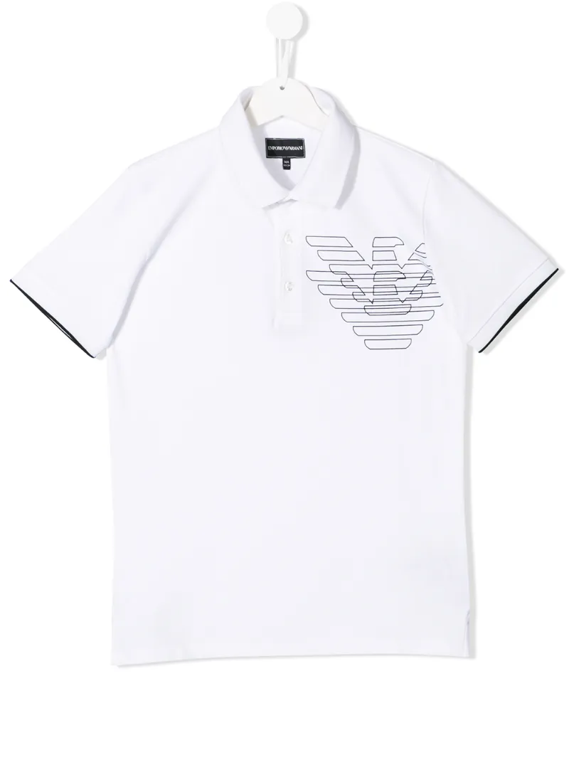 Emporio Armani Kids рубашка-поло с логотипом