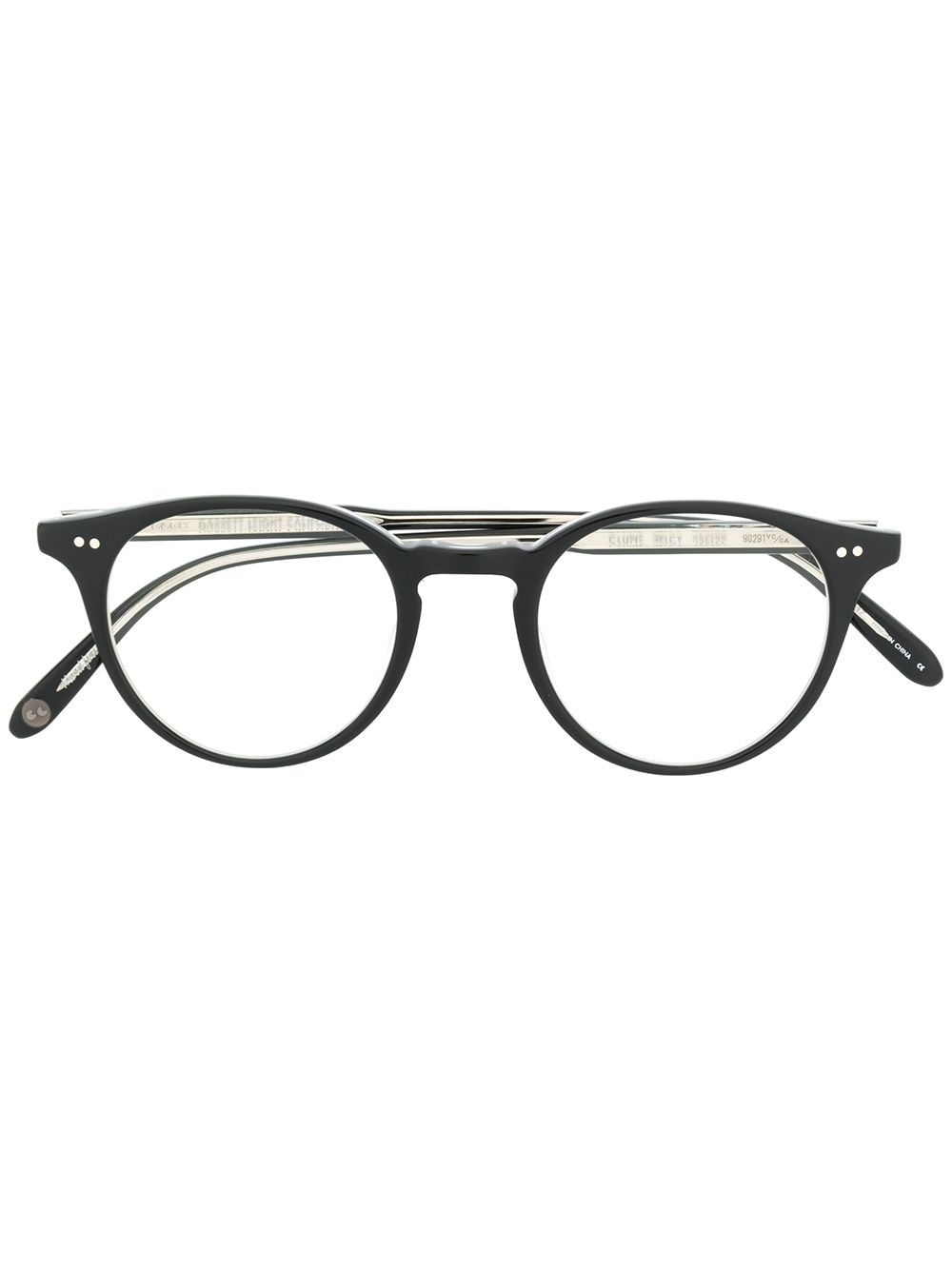 Garrett Leight Clune Glasses In Black
