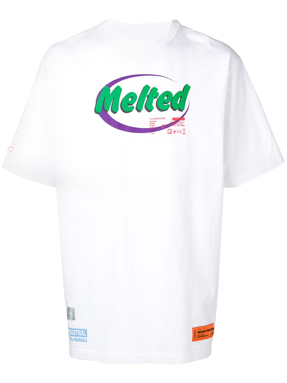 фото Heron preston футболка с принтом 'melted'