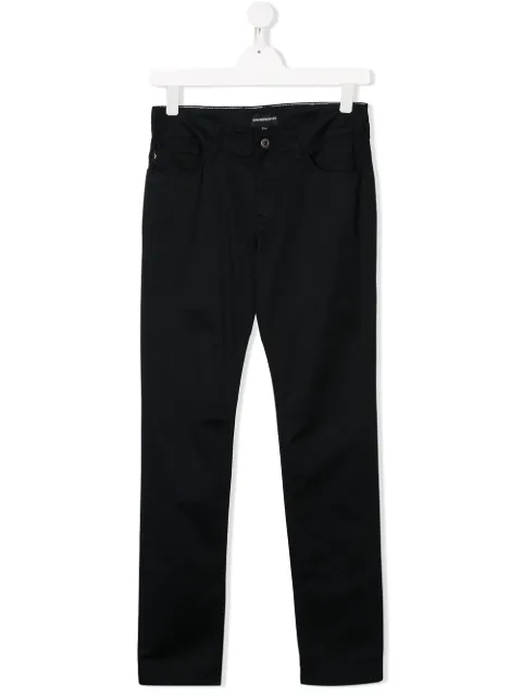 Emporio Armani Kids بنطال مجسم كلاسيكي