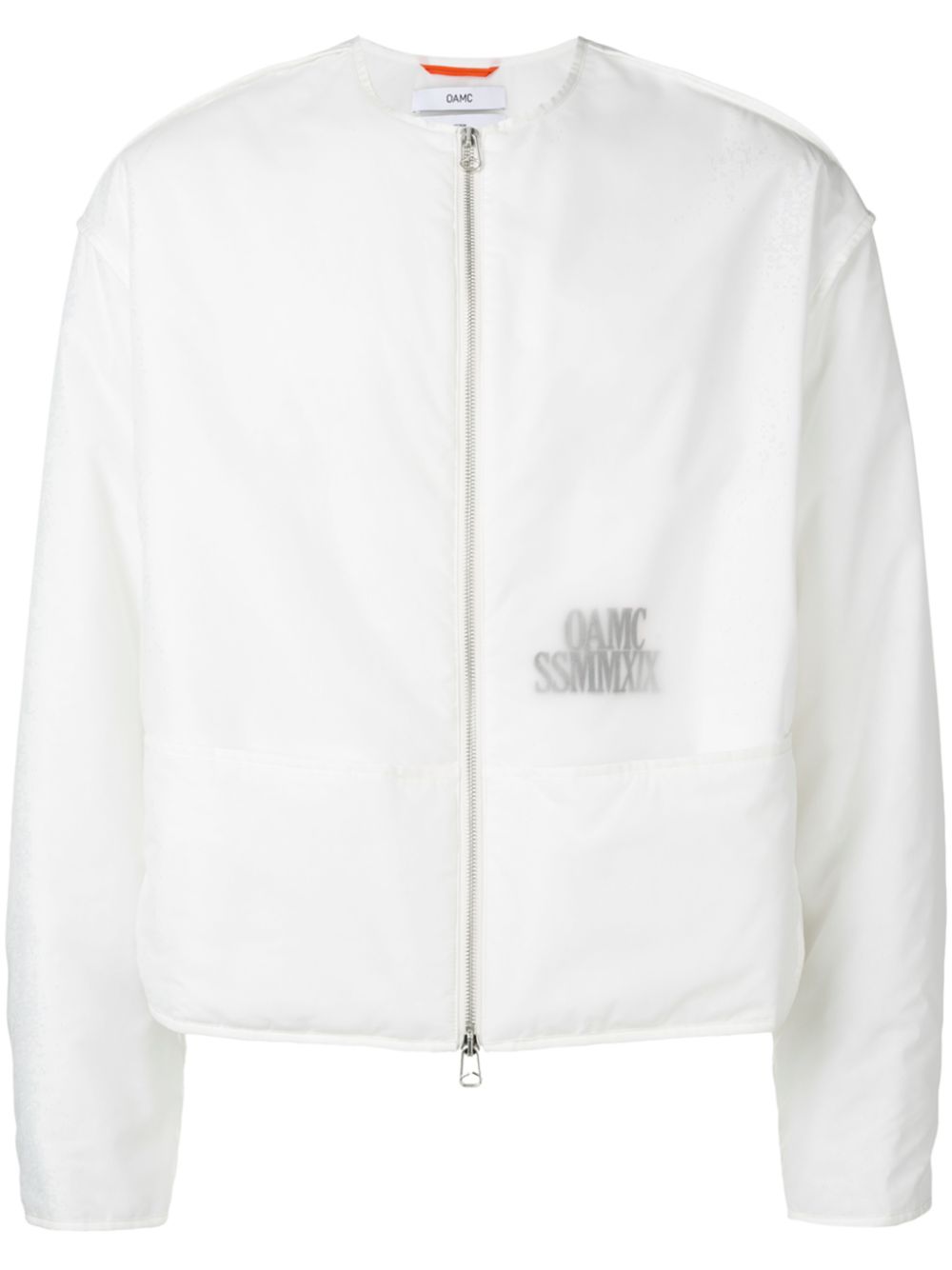 фото Oamc куртка без воротника с логотипом
