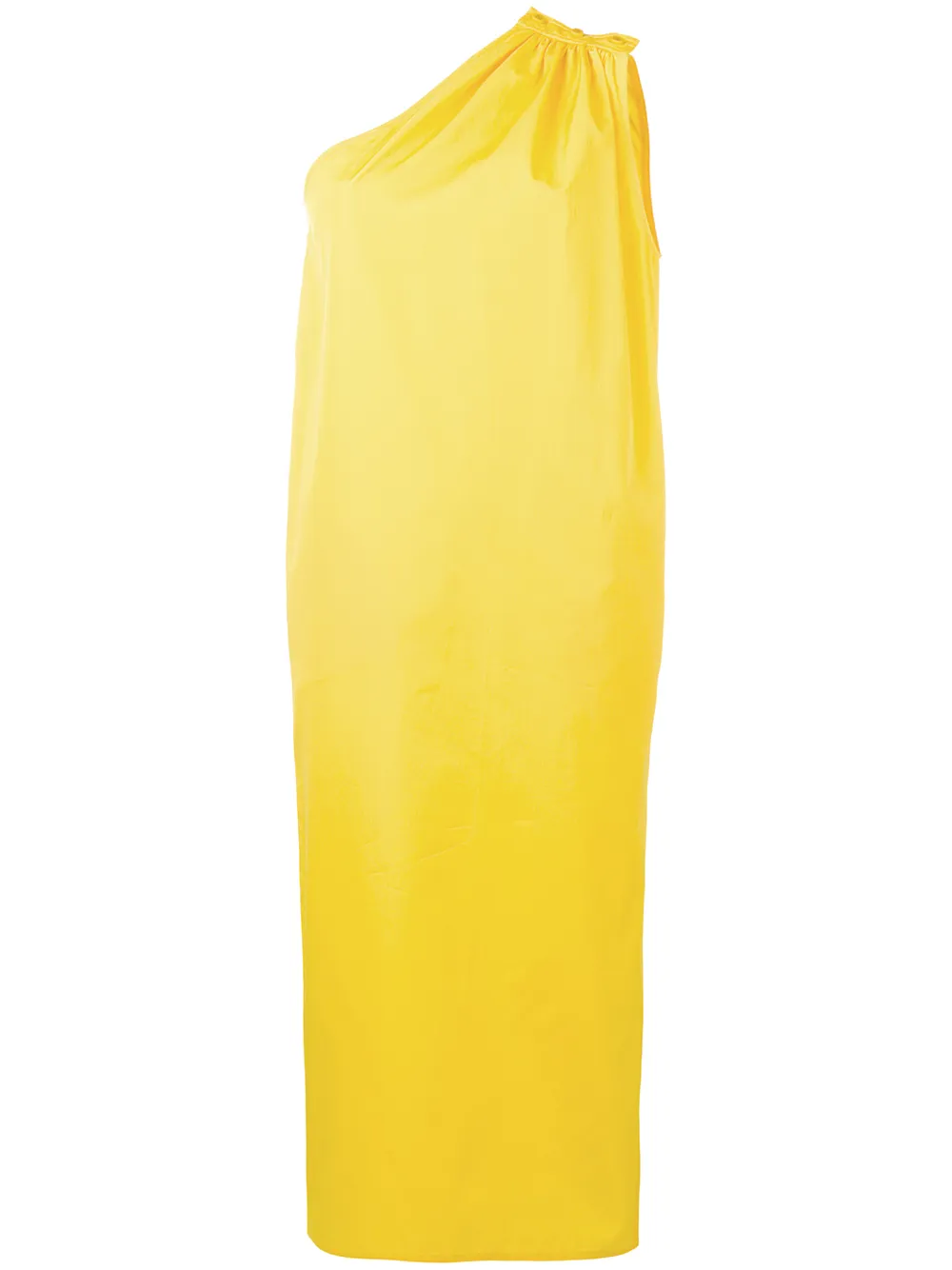 Max Mara Dresses MAX MARA ONE-SHOULDER MIDI DRESS - YELLOW