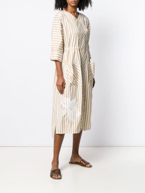 Lorena Antoniazzi striped midi dress $442 - Buy Online - Mobile ...