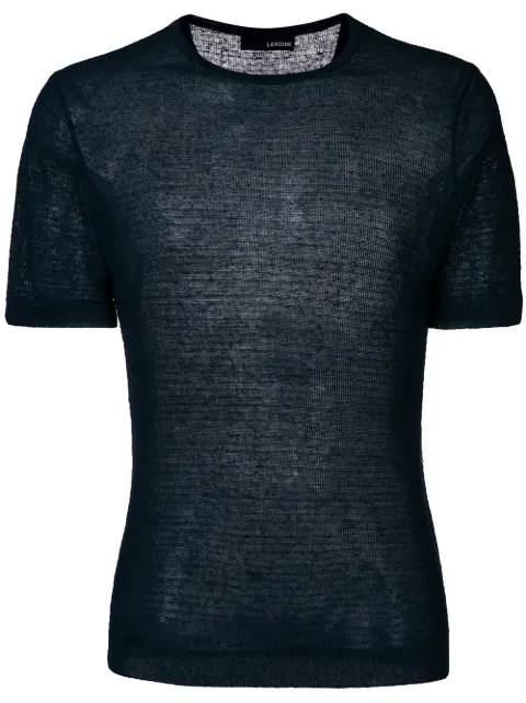 Lardini sheer crew neck T-shirt