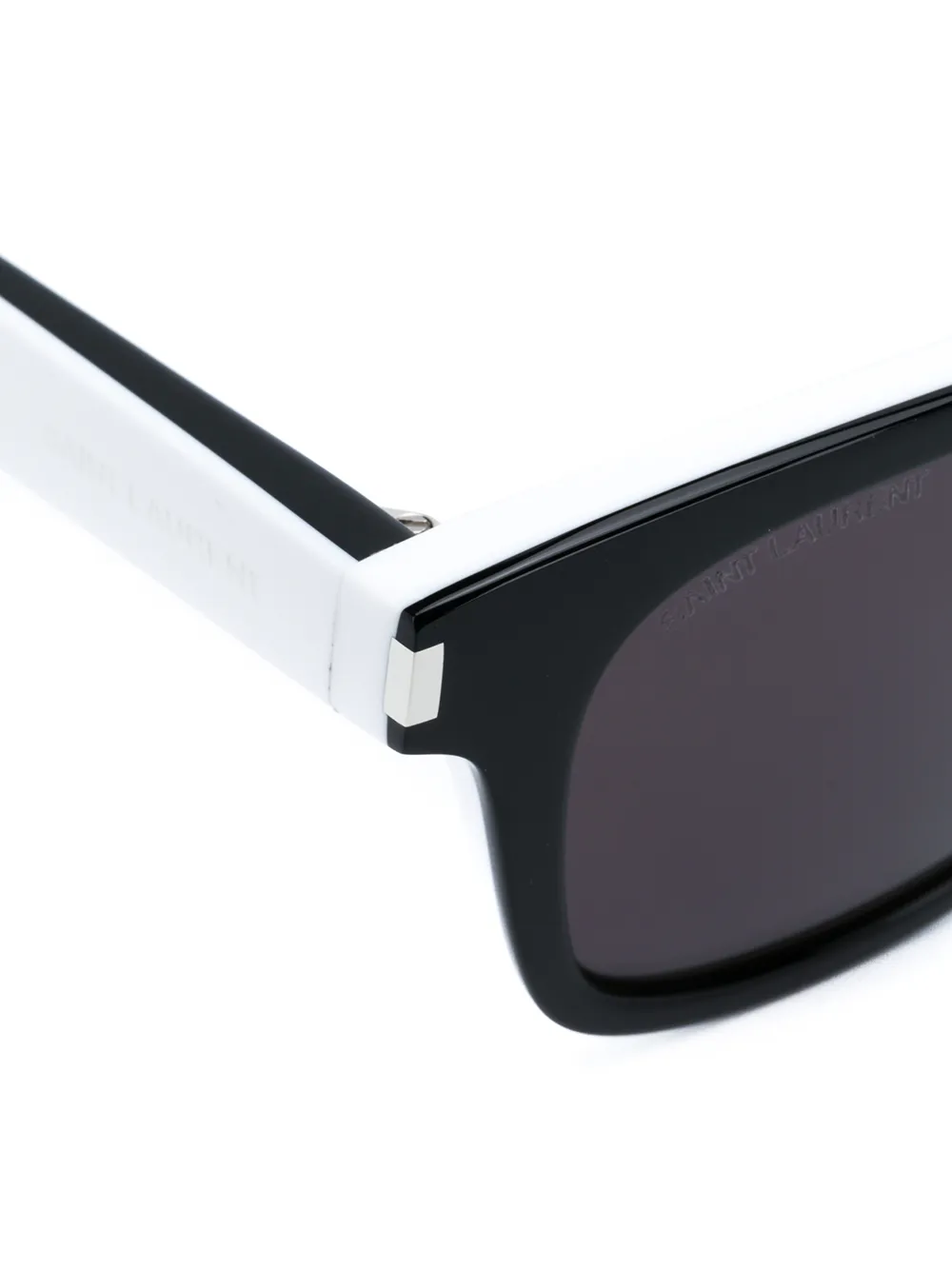 Saint Laurent Eyewear Tweekleurige zonnebril Zwart
