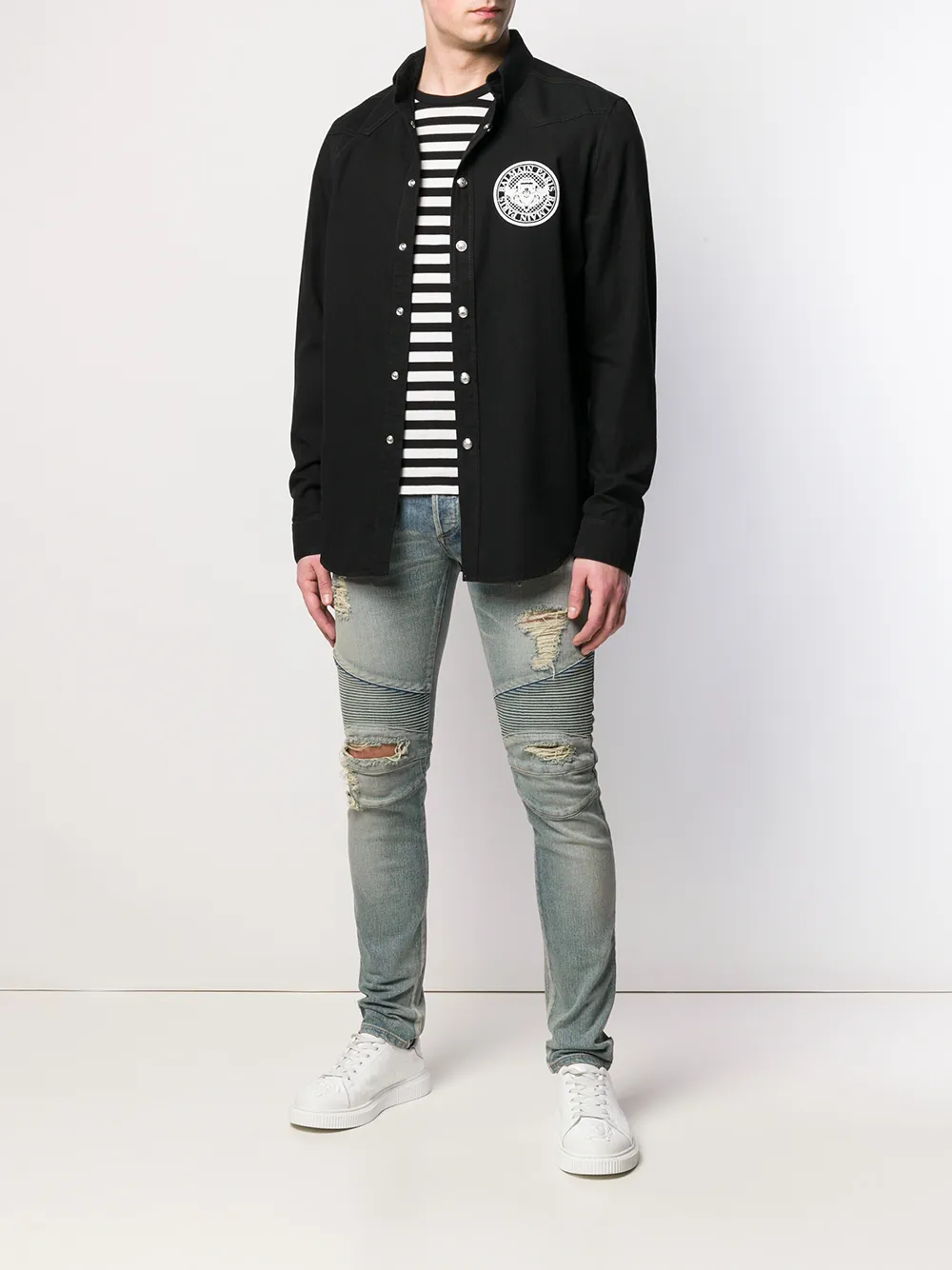 Balmain embroidered logo shirt | Image 2