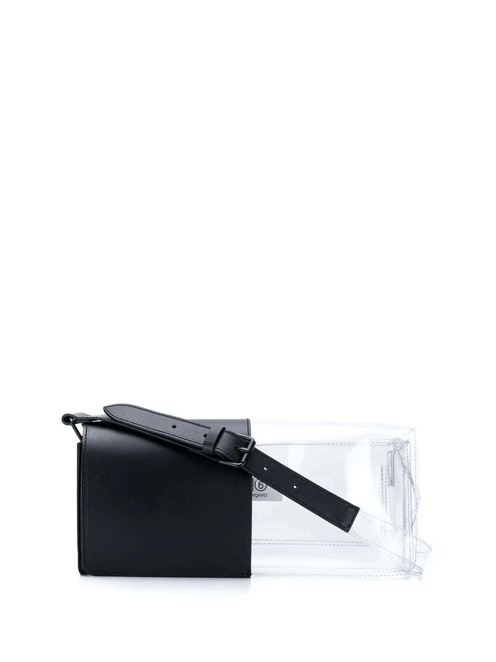 Mm6 Maison Margiela Bags MM6 MAISON MARGIELA SCHULTERTASCHE MIT KONTRASTEINSATZ - SCHWARZ
