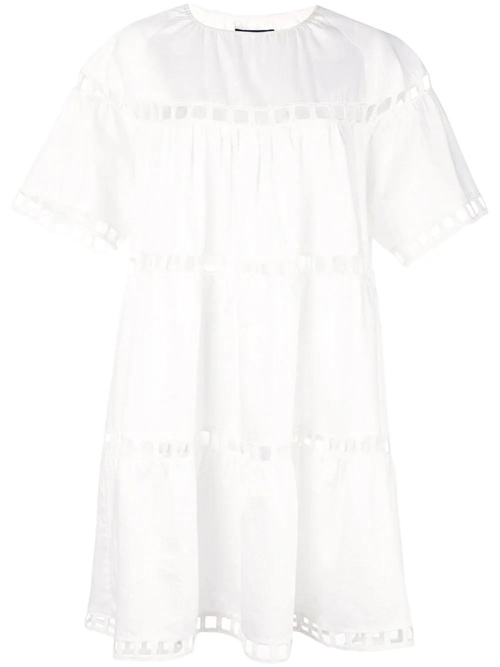 cynthia rowley black postcard eyelet dress