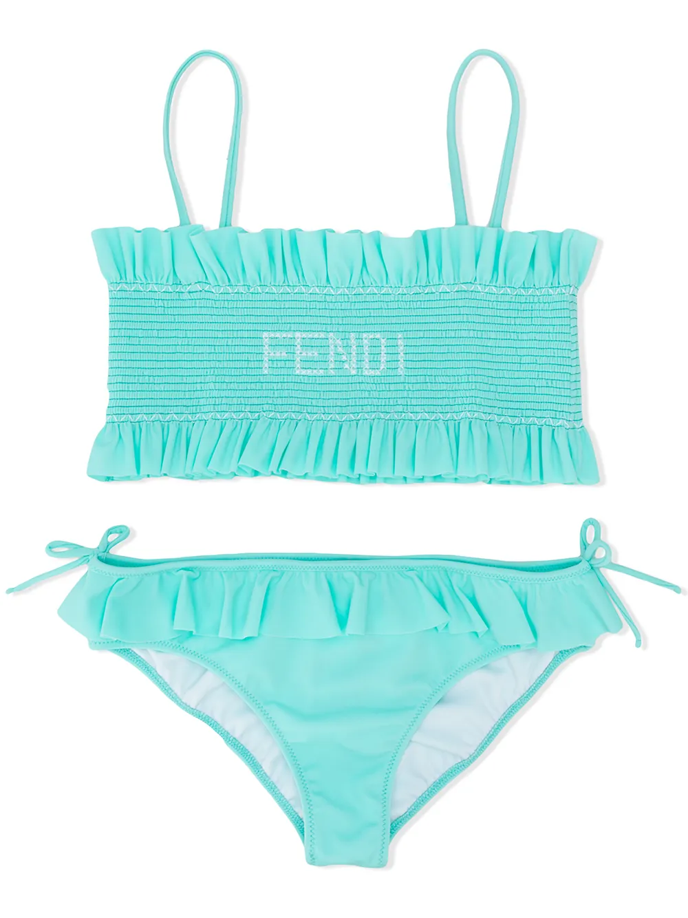 Fendi Kids бикини со сборкой и оборками Fendi Kids бикини со сборкой и оборками