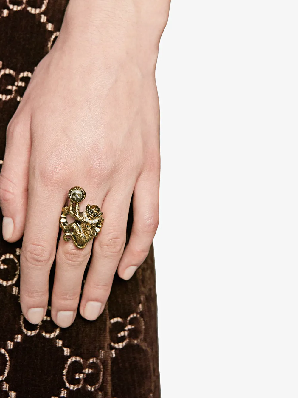 gucci monkey ring