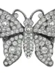 Gucci Crystal studded butterfly ring in metal