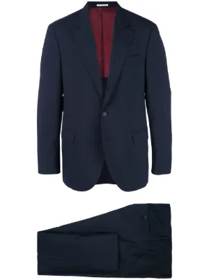 TOM FORD チェック スーツ | ブルー | FARFETCH JP