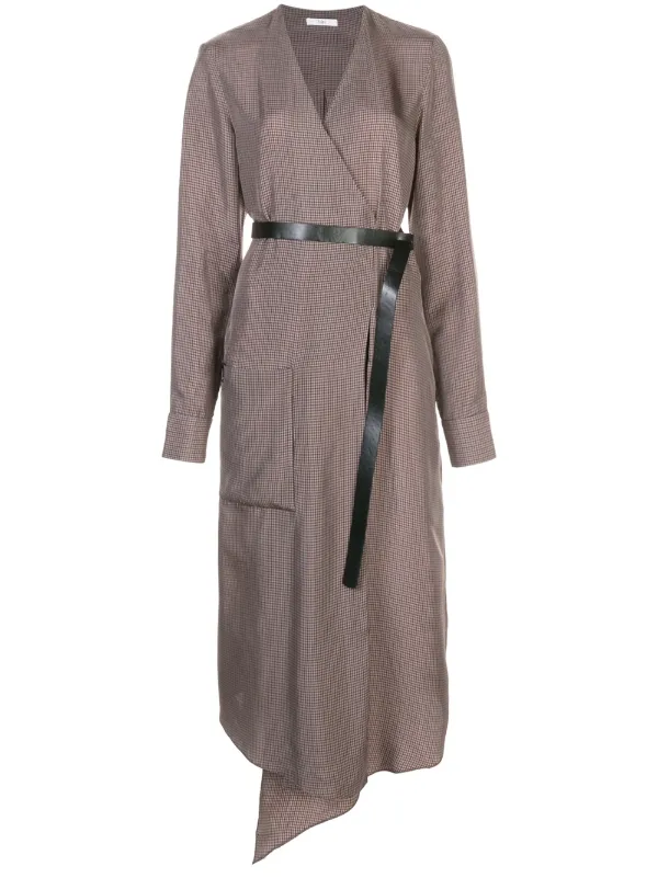 tibi wrap dress