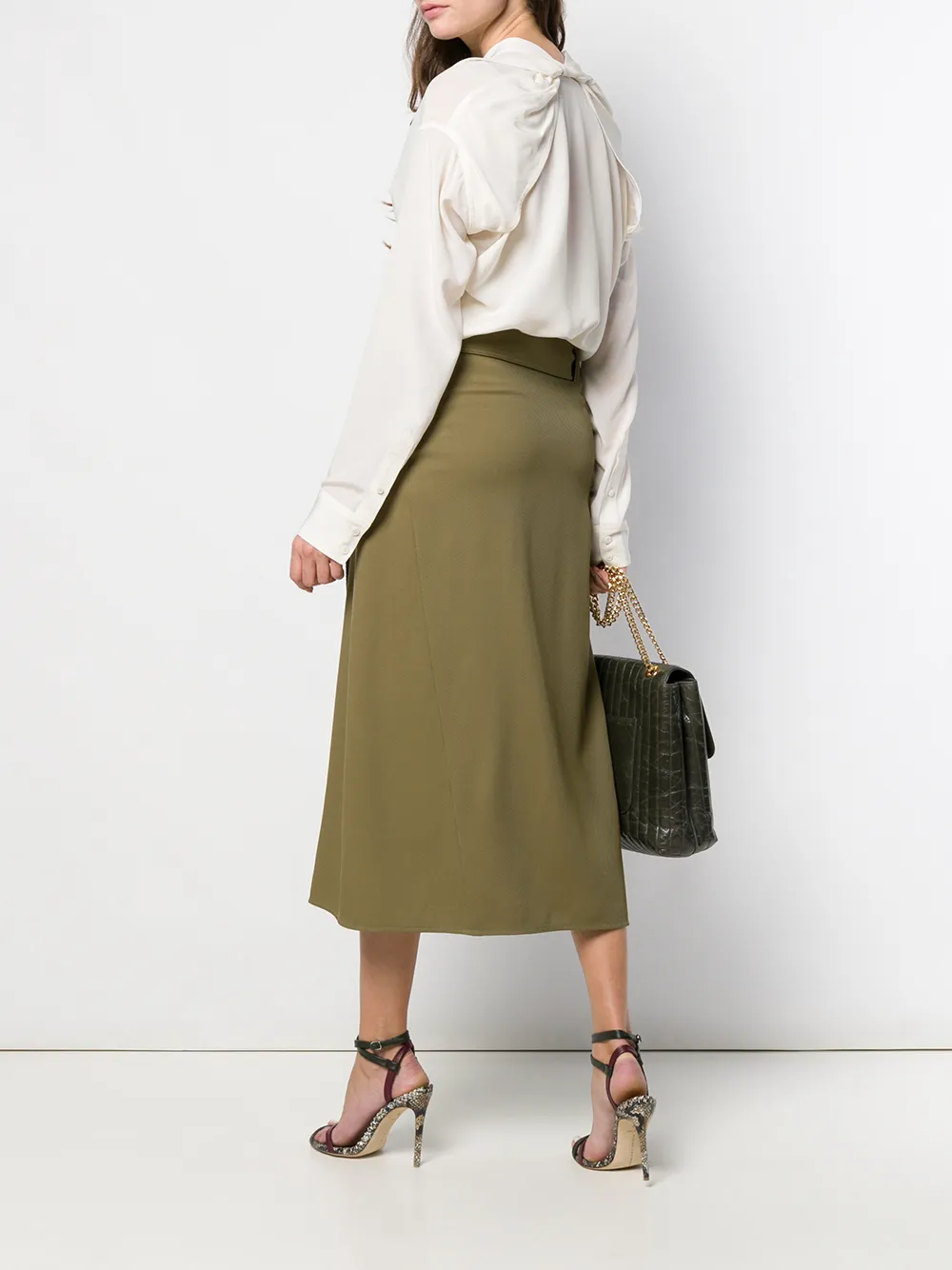Victoria Beckham Blouse met V-hals - Wit