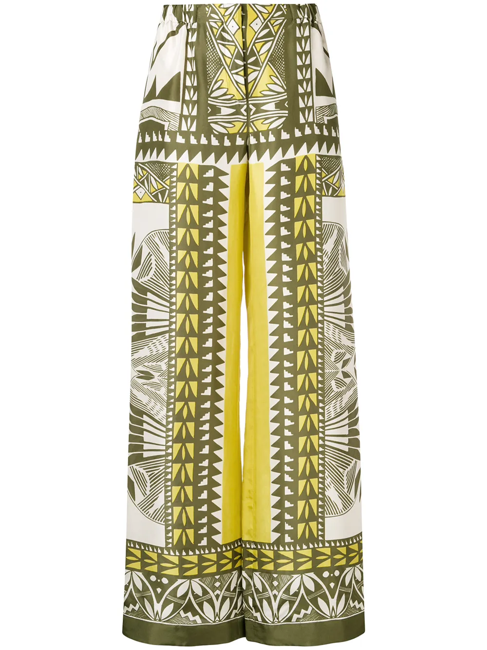 Alberta Ferretti Tops ALBERTA FERRETTI PALAZZOHOSE MIT PRINT - GRÜN