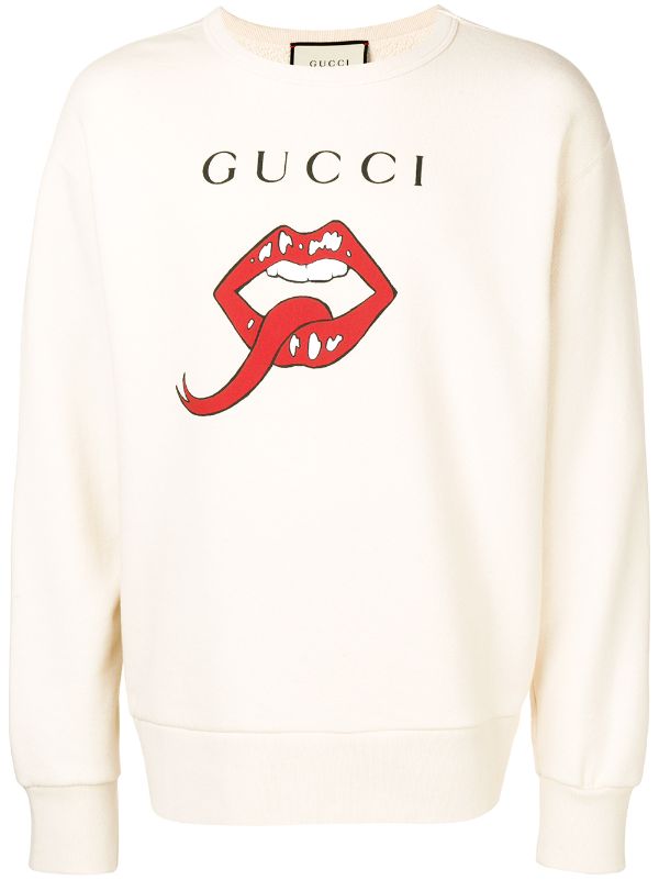Gucci Mouth Print Sweatshirt | Farfetch.com