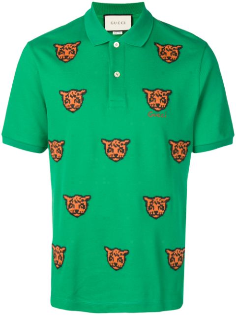 gucci tiger polo