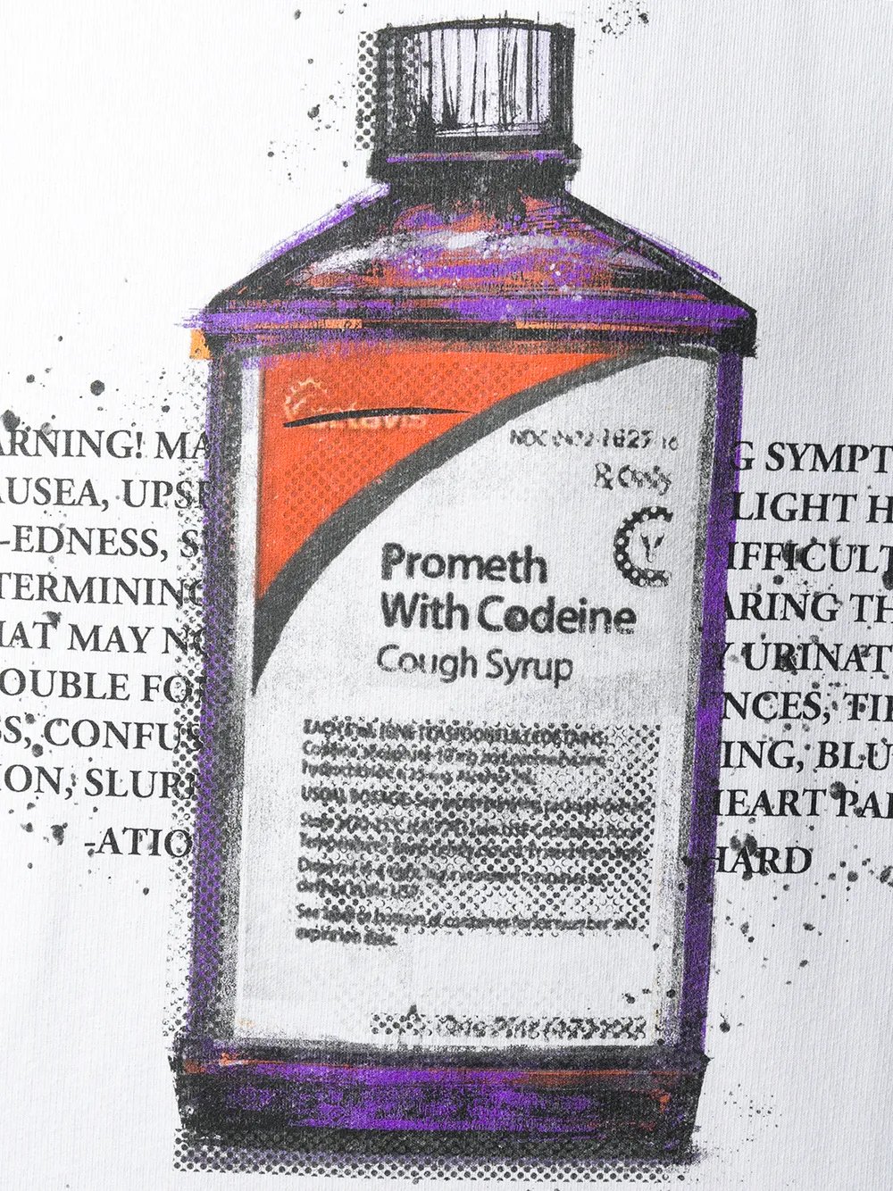 фото Ih nom uh nit футболка с принтом cough syrup bottle