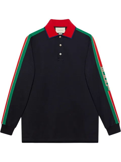 gucci web stripe polo shirt