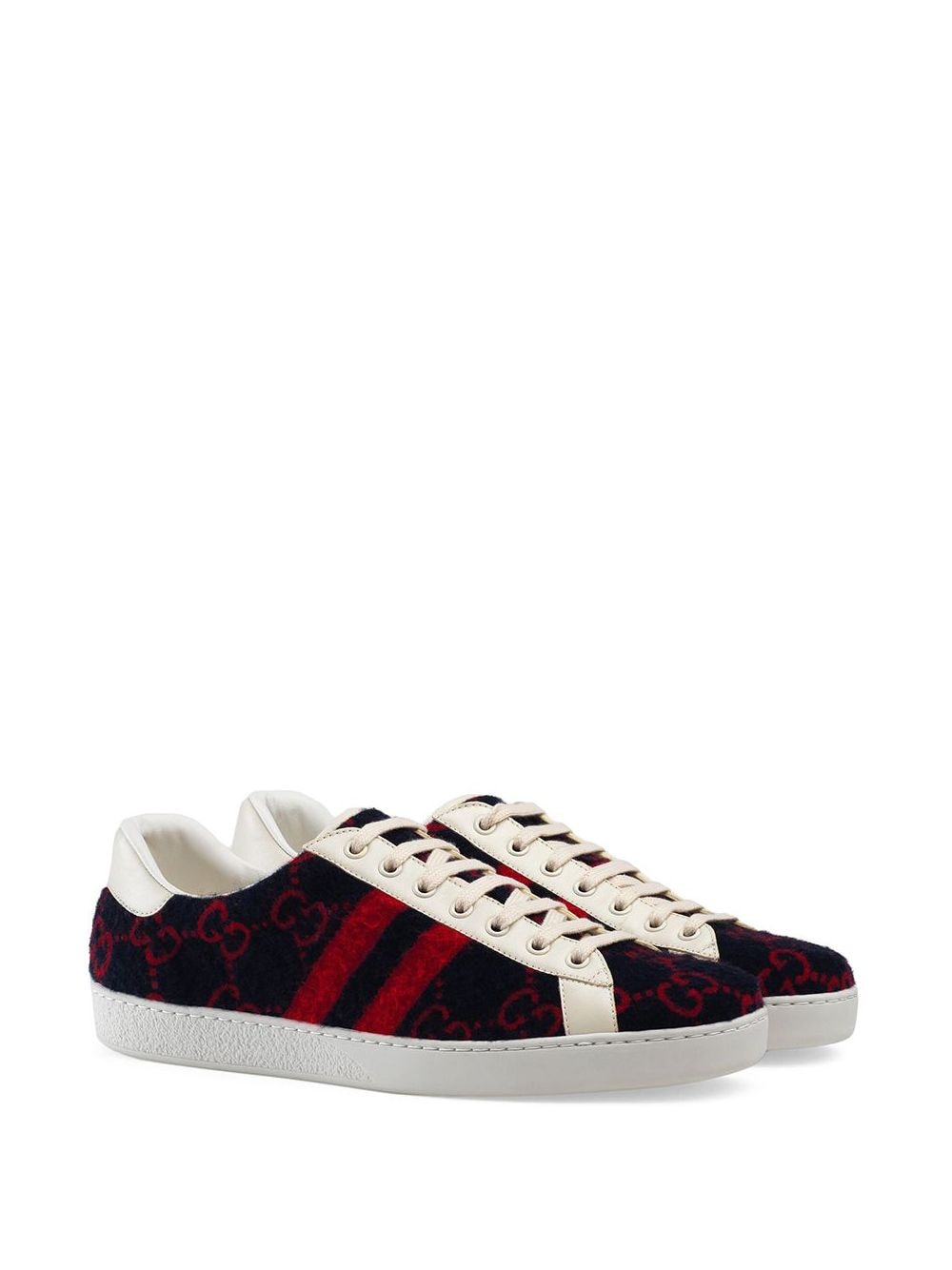 gucci ace sneaker with wool