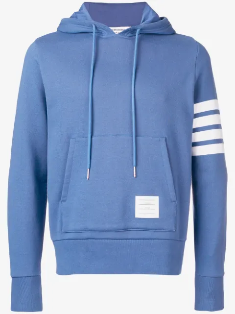 Thom Browne sudadera con capucha y detalle a rayas