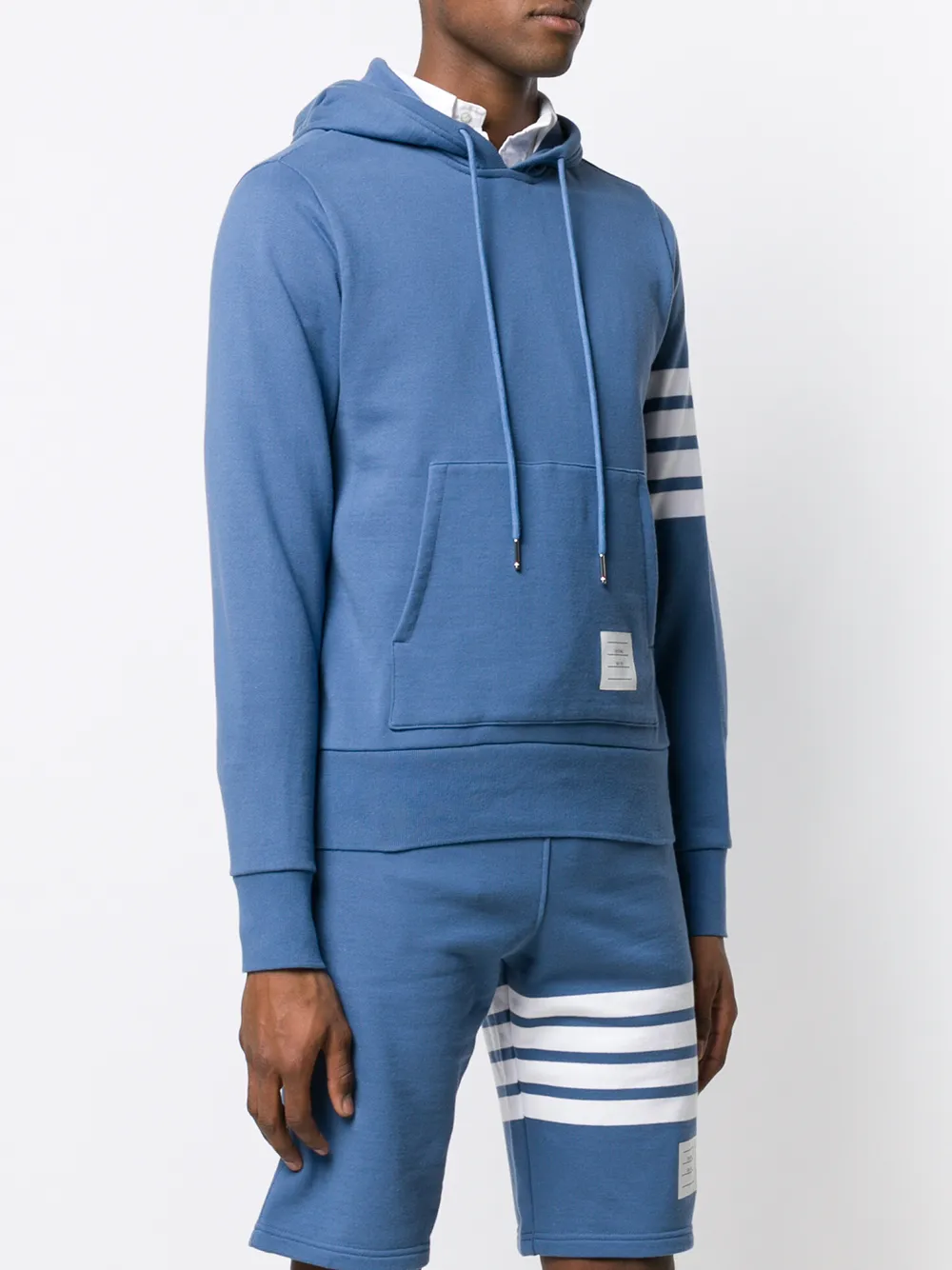 Thom Browne Hoodie Blauw