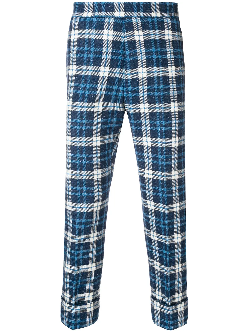 pantalon à motif tartan