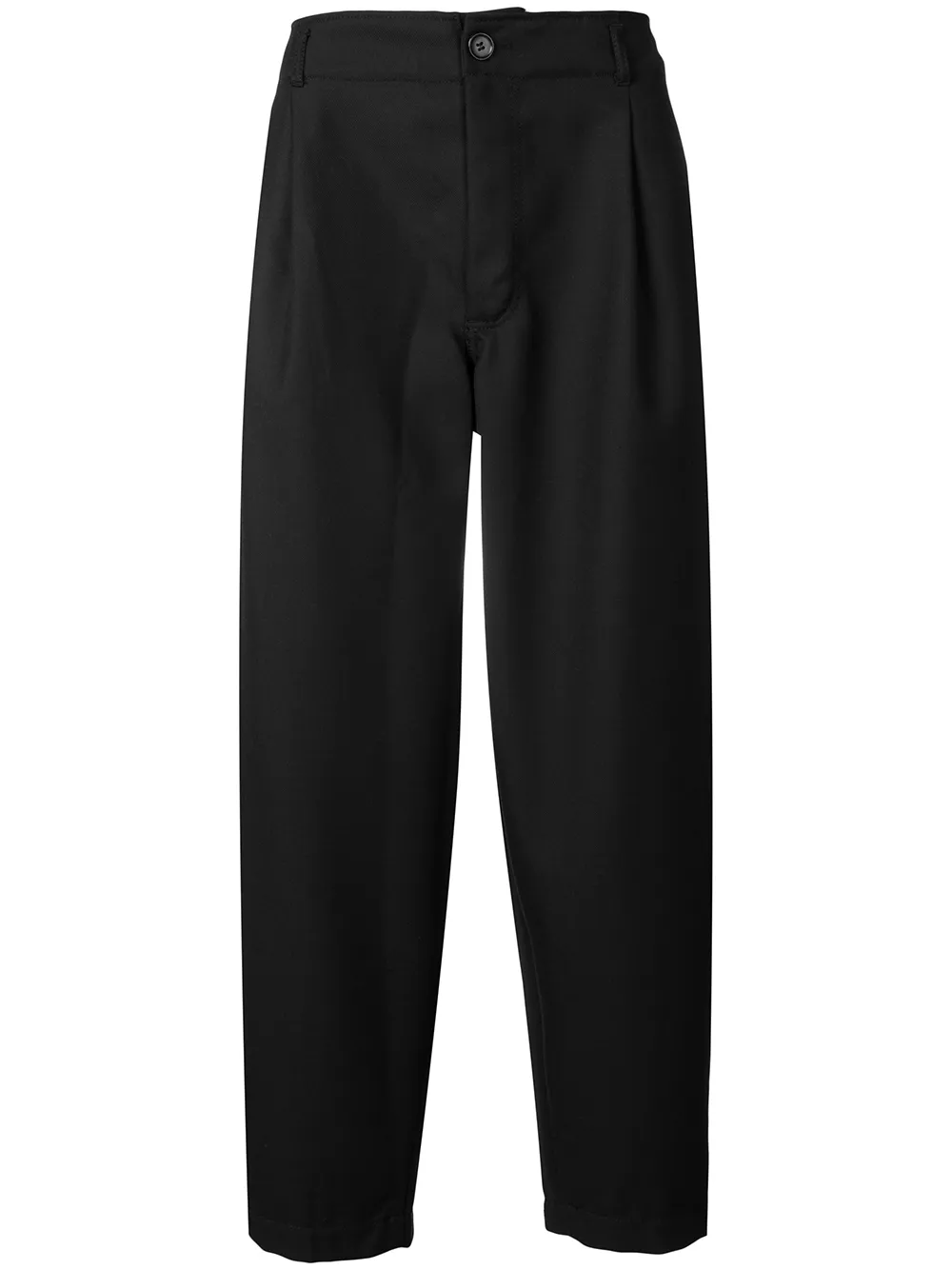 Comme Des Garçons Shirt T-shirts COMME DES GARÇONS SHIRT CROPPED TAILORED TROUSERS - BLACK