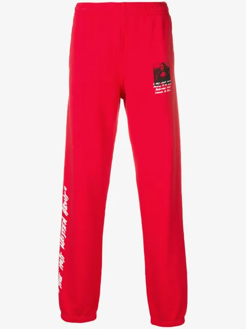 Off-White pantalon de jogging Mona Lisa