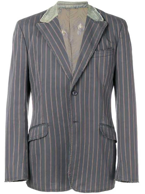 Dolce & Gabbana Pre Owned Kritstrecksrandig Blazer Från 2000 Jackor pre owned från Dolce & Gabbana Pre Owned Dam Farfetch