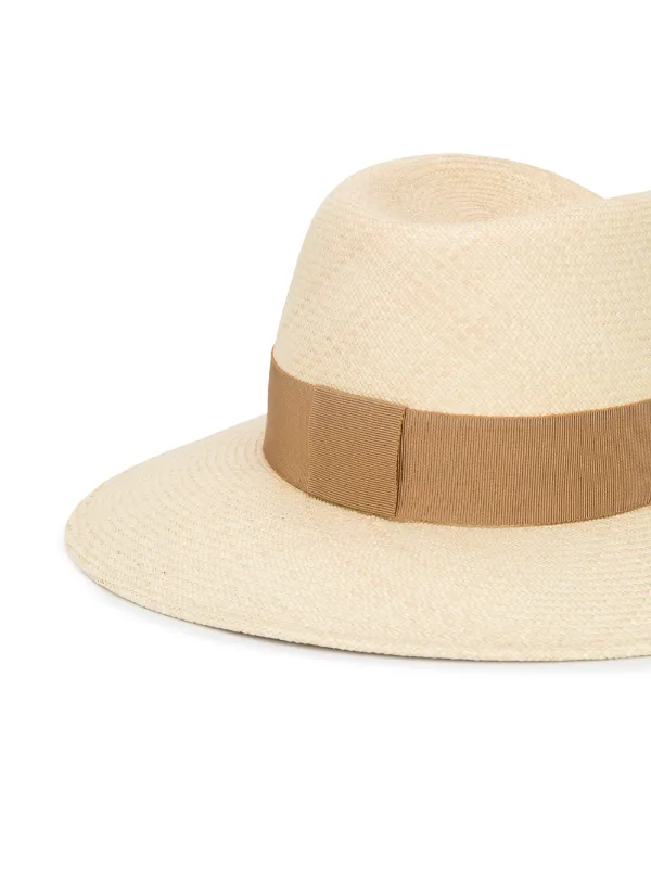 Maison Michel Virginie ストローハット Maison Michel Virginie Straw Fedora Hat | Neiman Marcus