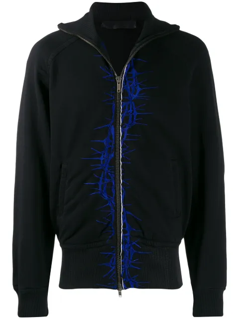 Haider Ackermann embroidered zipped jacket
