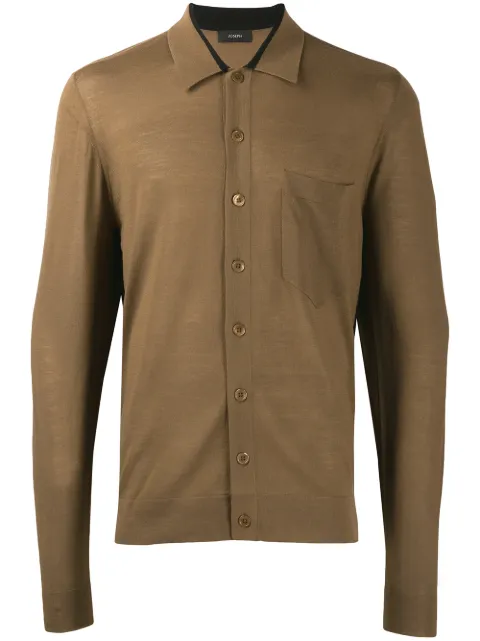 JOSEPH JOSEPH SCHMALER CARDIGAN - BRAUN