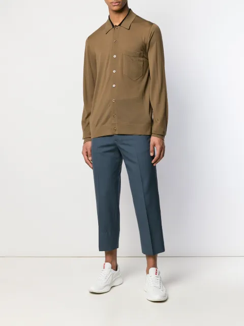 JOSEPH JOSEPH SCHMALER CARDIGAN - BRAUN