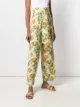 Hermès pantalon à fleurs et taille haute