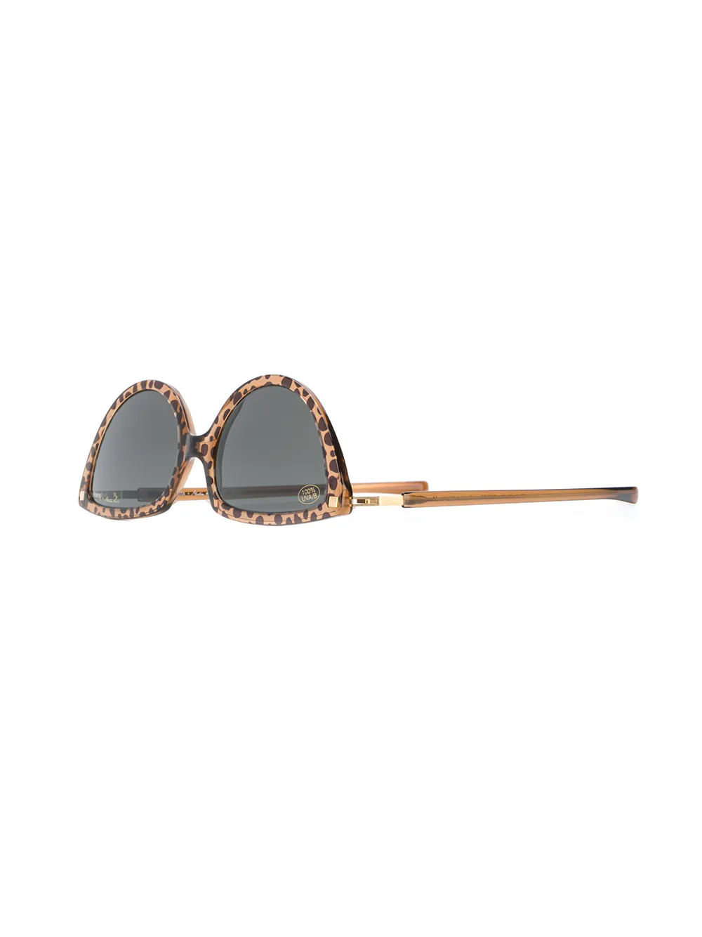Mykita x Martine Rose SOS zonnebril Bruin
