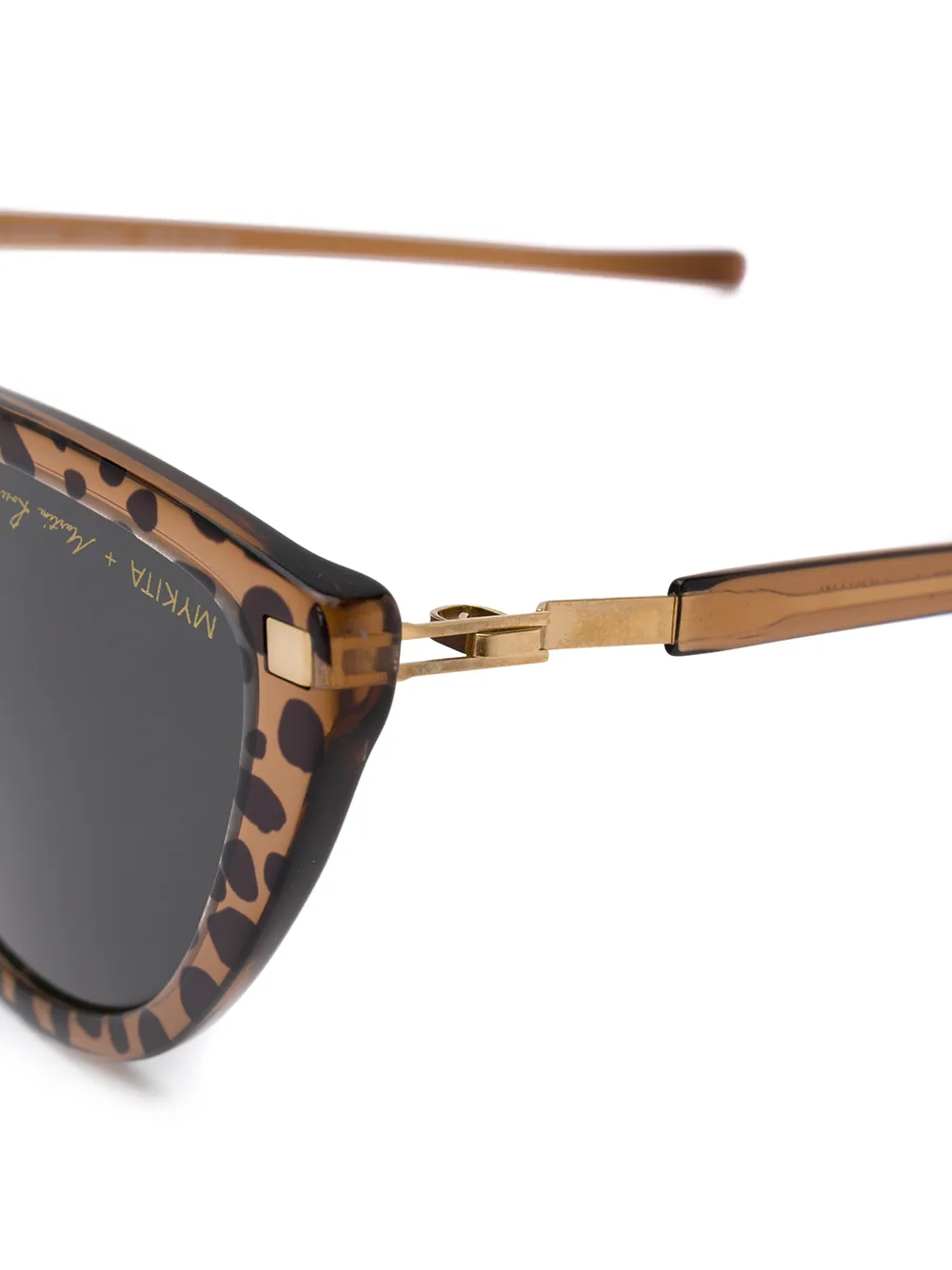 Mykita x Martine Rose SOS zonnebril Bruin