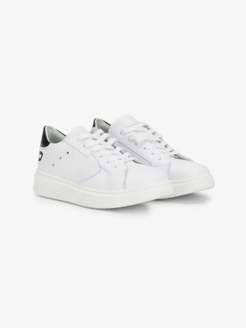 Philippe Model Kids flat lace-up sneakers