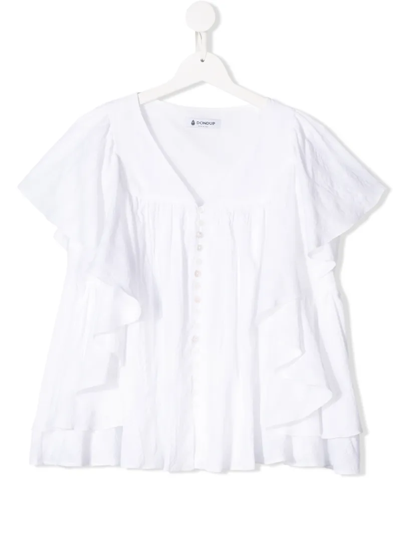 Dondup Kids блузка с оборками